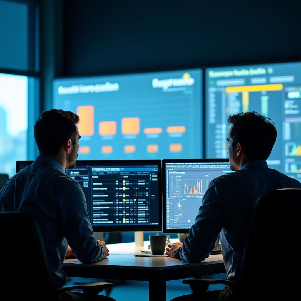 Equipo analizando datos de consumo