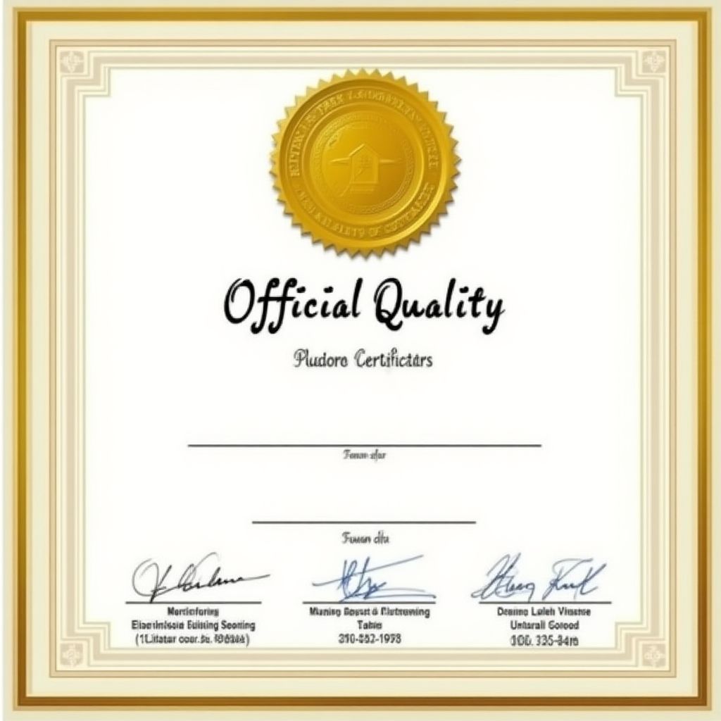 Certificado de calidad por efectividad comprobada