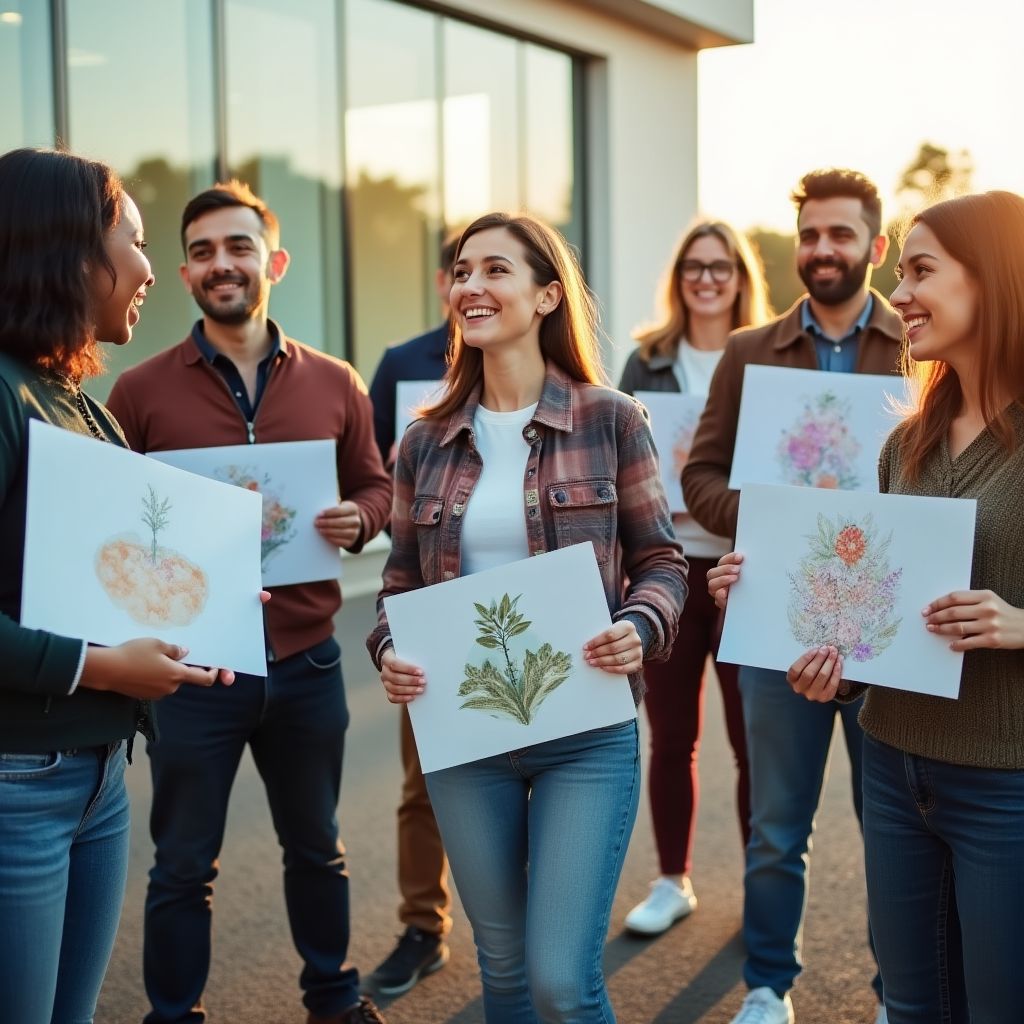 Miembros activos de la comunidad compartiendo resultados